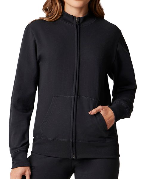 Sudadera Cuello Redondo y Cierre de Dama