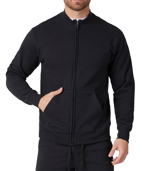 Sudadera Cuello Redondo y Cierre de Caballero