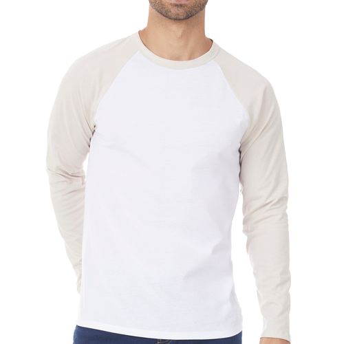 Playera Ranglan Manga Larga Caballero