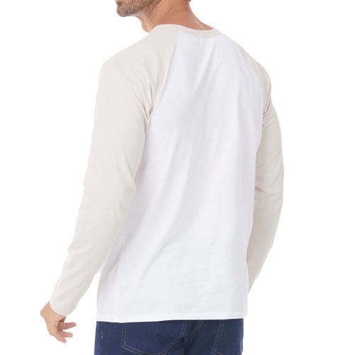 Playera Ranglan Manga Larga Caballero