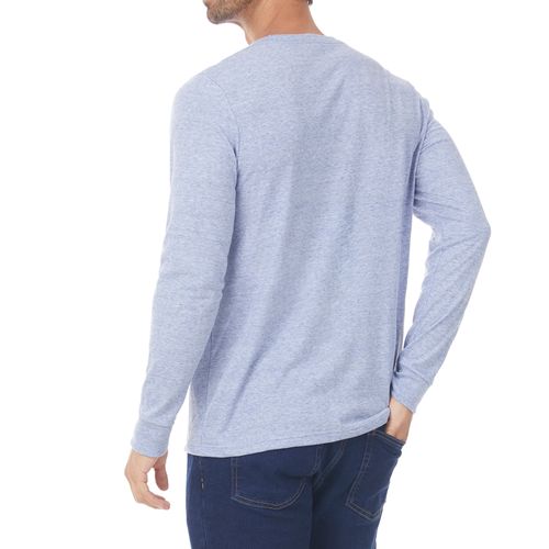 Playera Manga Larga Cuello Redondo de Caballero